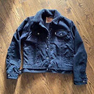 LEVI'S CORDUROY SHERPA BOMBER JACKET ARITZIA